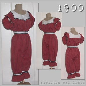 Traje de baño - Patrón PDF de reproducción vintage - década de 1900 - confeccionado a partir del patrón original La Mode Illustrated de 1900
