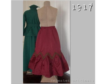 Petticoat or underskirt - 96cm bust - Vintage Reproduction PDF pattern - made from an original 1917 pattern