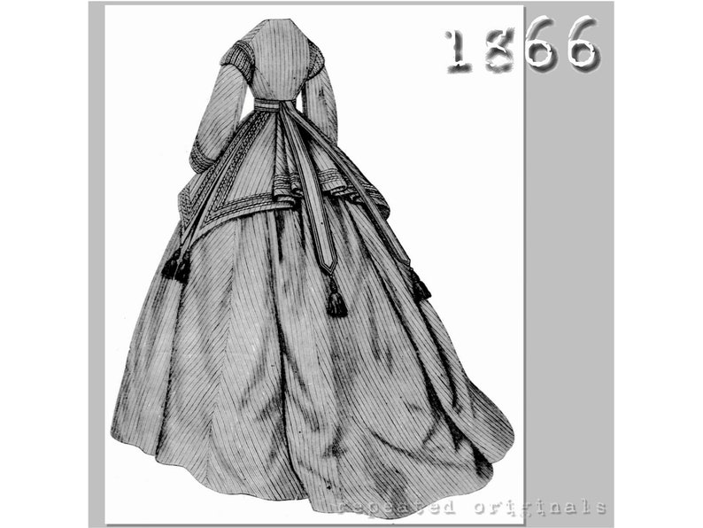 Victorian Hat History | Bonnets, Hats, Caps 1830-1890s     Tapered Dress with Peplum -  Victorian Reproduction PDF Pattern - 1860s - made from original 1866 La Mode Illustrée pattern  AT vintagedancer.com