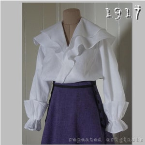 Blouse 96cm Bust Vintage Reproduction PDF Pattern Made From an