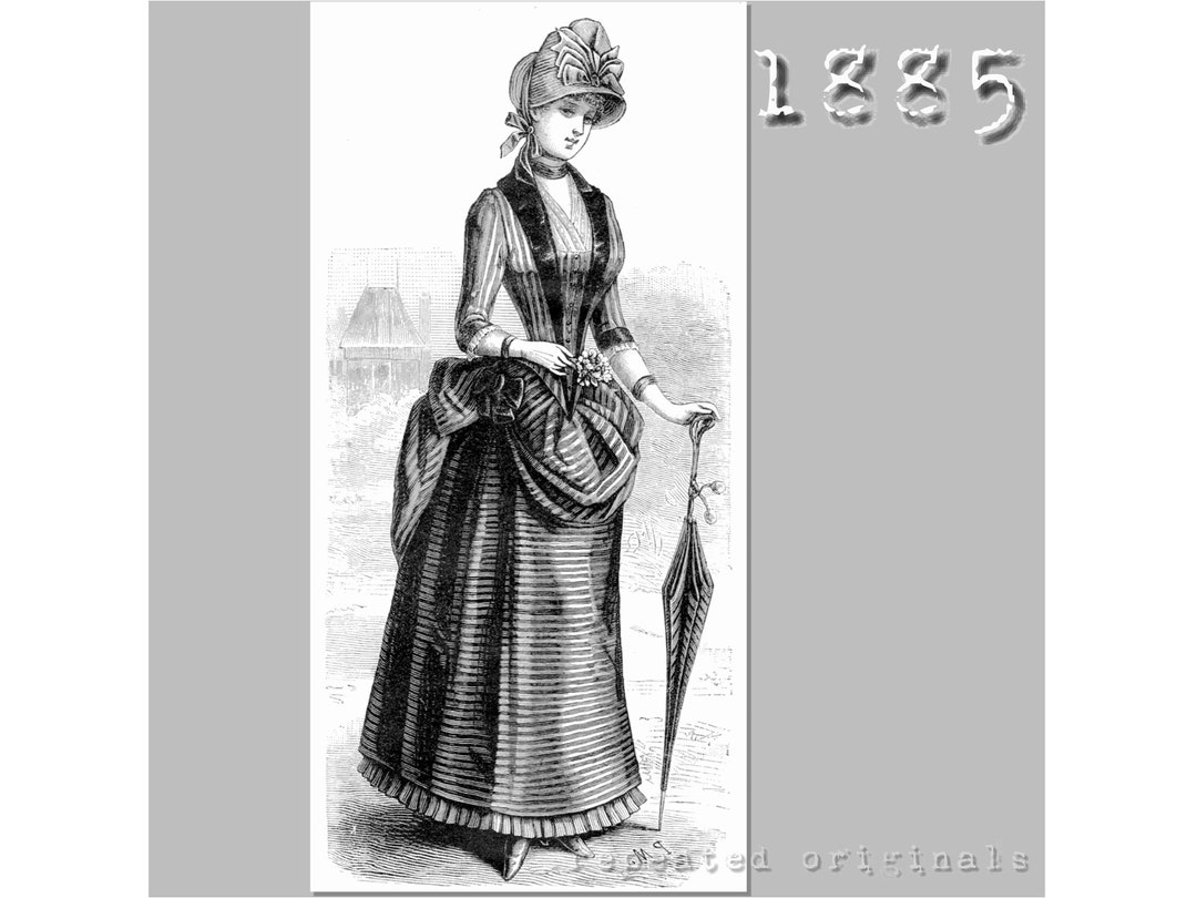 バッスルドレス - 35インチバスト - ビクトリア朝の復刻版 PDF