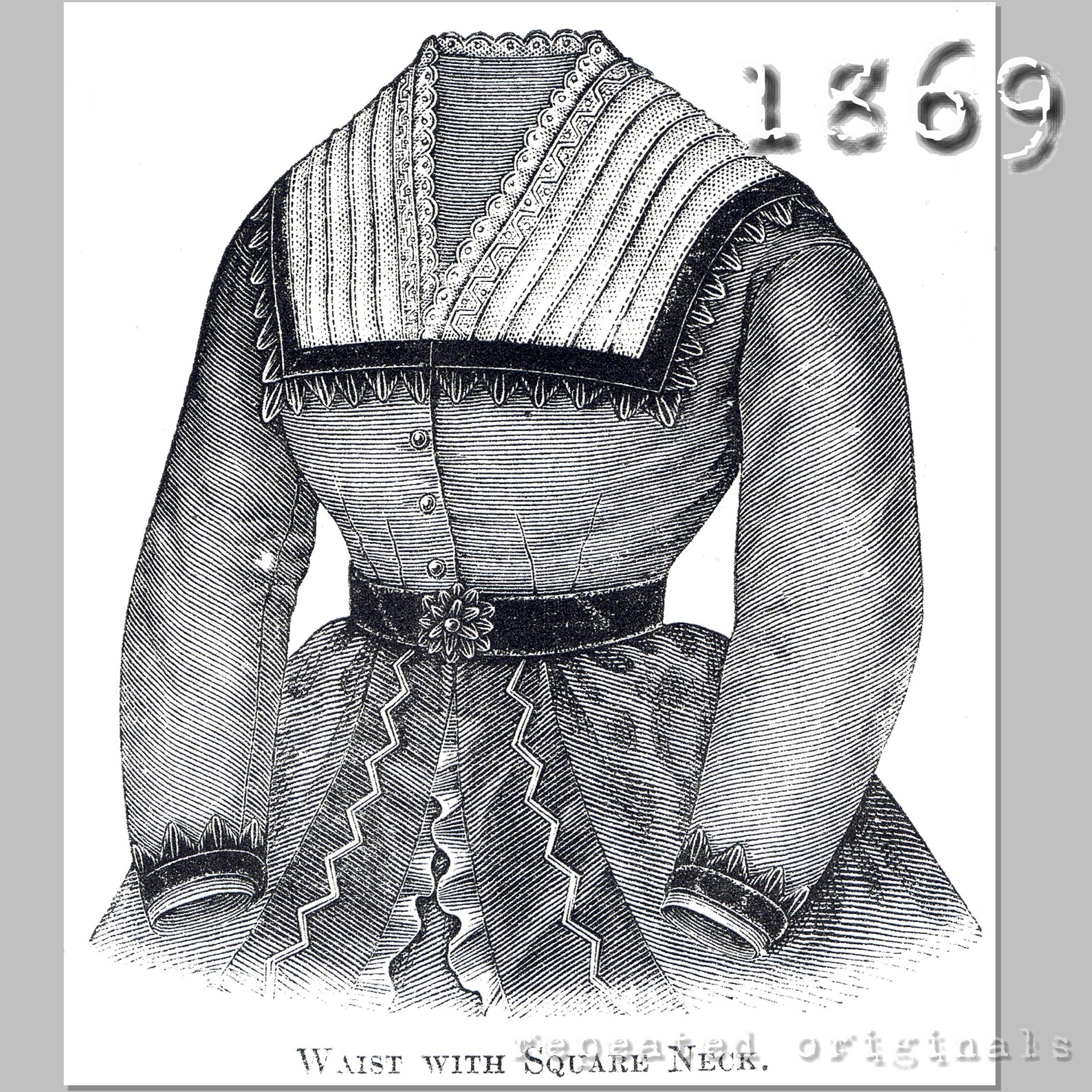 High Waist Bodice With Variations - Victorian Reproduction PDF Pattern ...