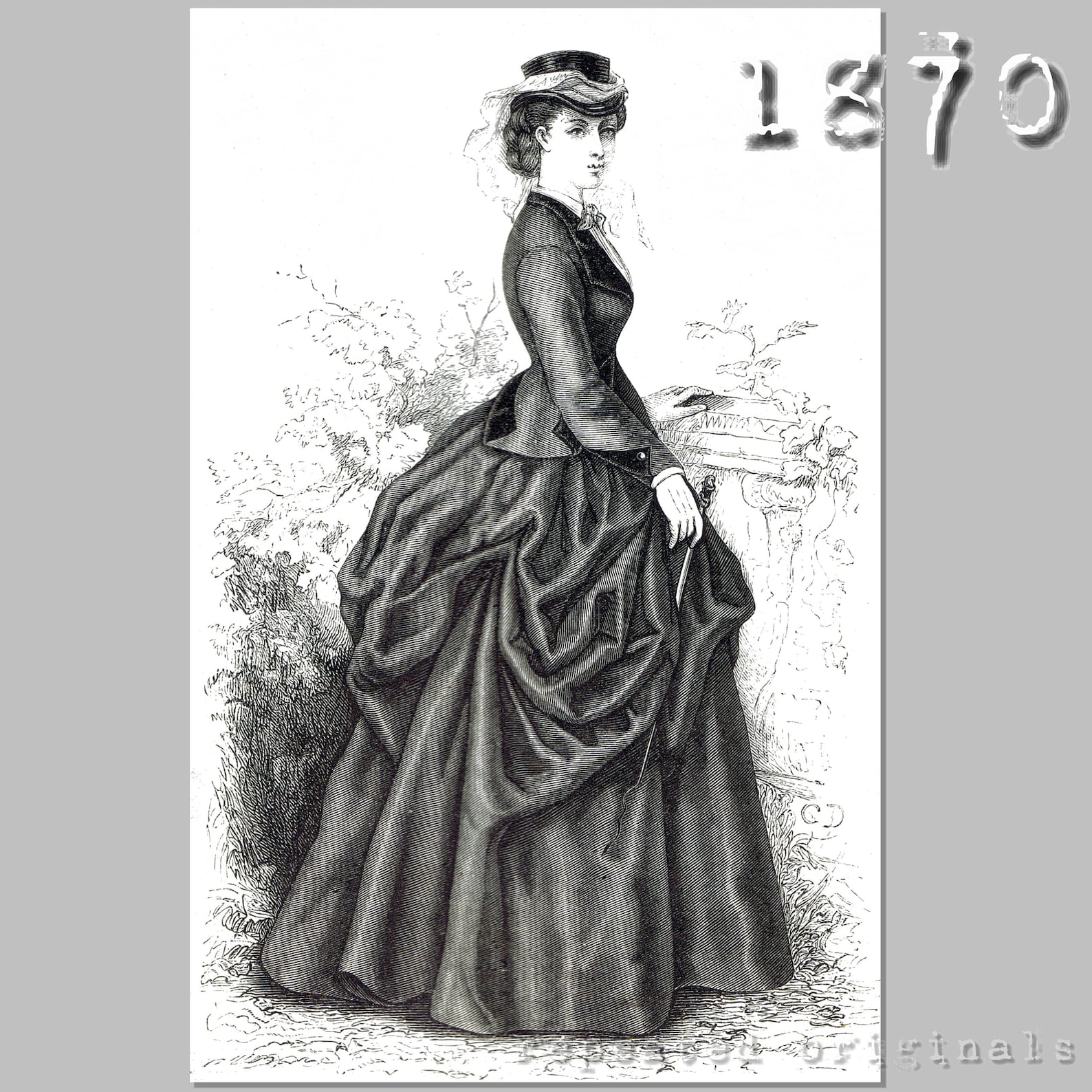 Riding Habit (jacket and Skirt ) - Victorian Reproduction PDF Pattern ...