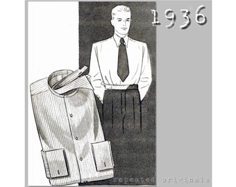 メンズウェア ヴィンテージ 裁縫パターン 1920 年代 1930 年代 メンズ