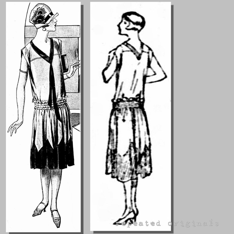 1920s Patterns – Vintage, Reproduction Sewing Patterns Ladys Summer Dress - 37