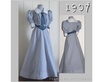 Costume décontracté pour femme - Reproduction édouardienne du modèle PDF - Années 1900 - Fabriqué à partir du modèle original de 1907