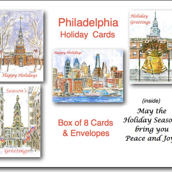 Philadelphia Christmas Cards 