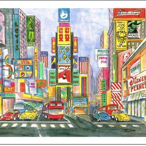 New York City Times Square. Box of 8 Blank Note Cards and Envelopes image 1