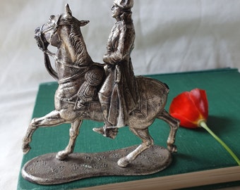 Vintage MHSP Made in France Napoleon on Horse Metal Figure