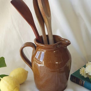 Vintage Big Heavy Pottery Jug by Pearsons of Chesterfield, Country Farmhouse Decor