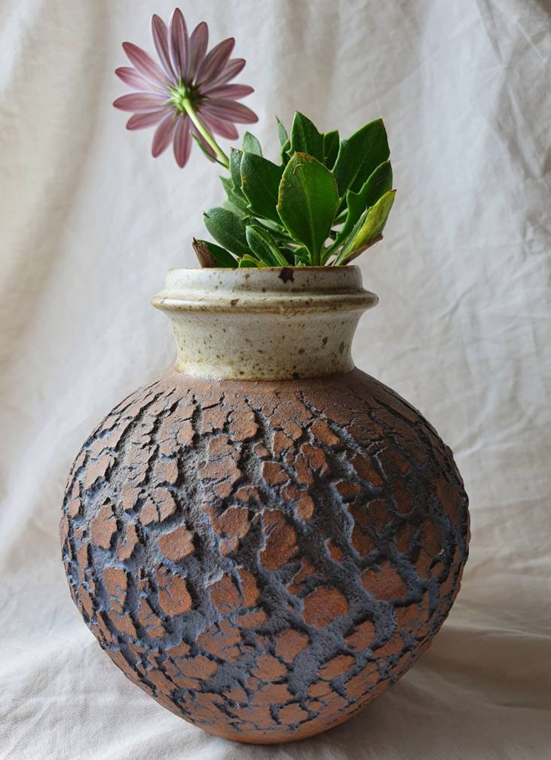 Vintage Signed Tasmanian Pottery Rynne Tanton Pot Vase Etsy