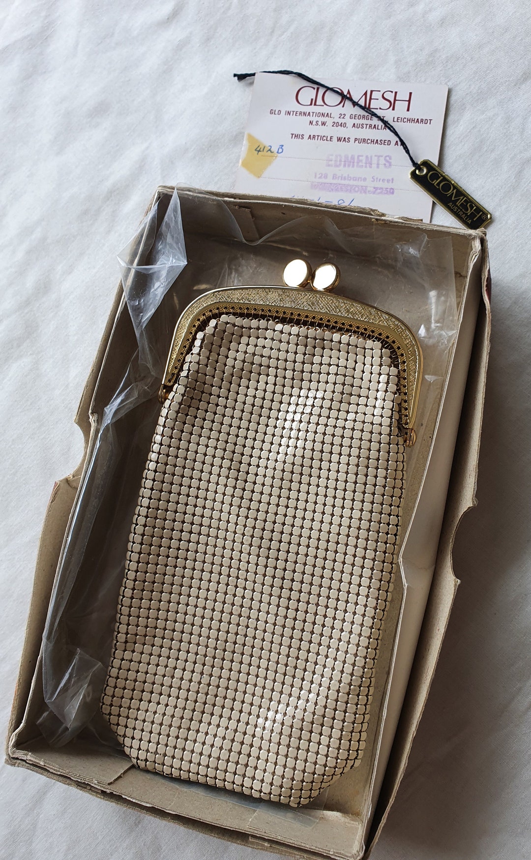 Vintage Glomesh Australia Unused Eye Glasses Case or Evening Etsy