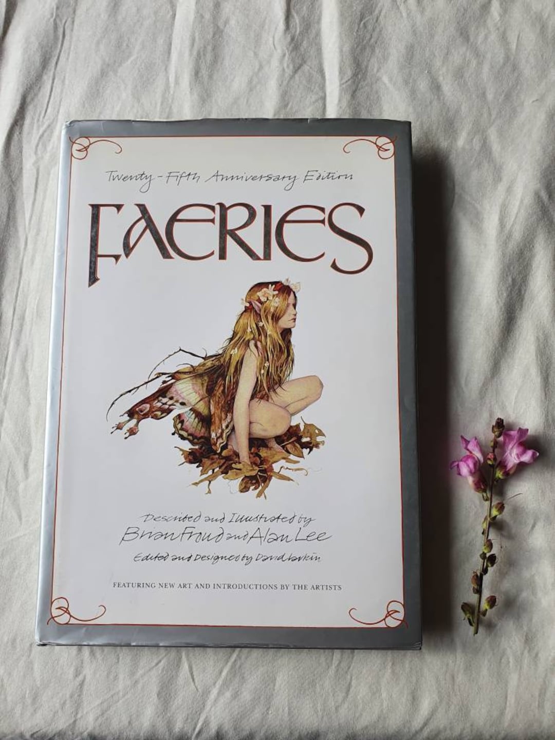Signed Faeries Book: Brian Froud, Alan Lee, Original Elf Drawing