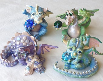 Vintage Limited Edition Franklin Mint Mood Dragons