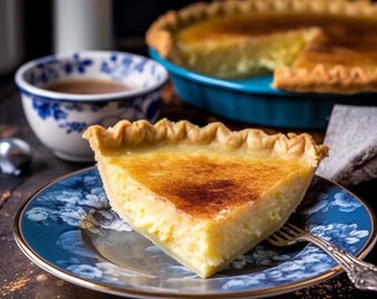 Granny's Southern Egg Custard Pie Recipe: Classic Comfort Food (Digital PDF Download)