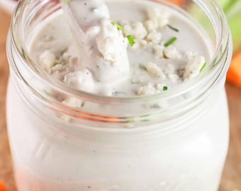 Chunky Blue Cheese Salad Dressing Recipe - Digital PDF Download