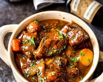 Cousin Mike's Guinness Beef Stew Recipe - Digital PDF Download