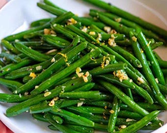Garlic Butter Sauteed Green Beans Recipe - PDF Digital Download