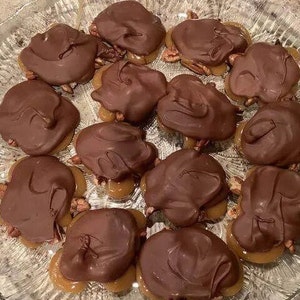 Chocolate Pecan Turtle Candy Recipe - Digital PDF Download
