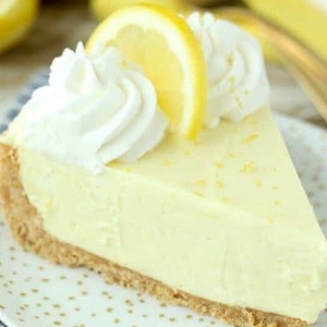 No Bake Creamy Lemon Pie Recipe - Digital PDF Download
