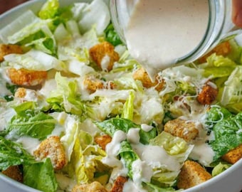 Receta de aderezo para ensalada César - Descarga digital en PDF