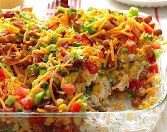 Ms Anne's Chili Cornbread Salad Recipe - Digital PDF Download