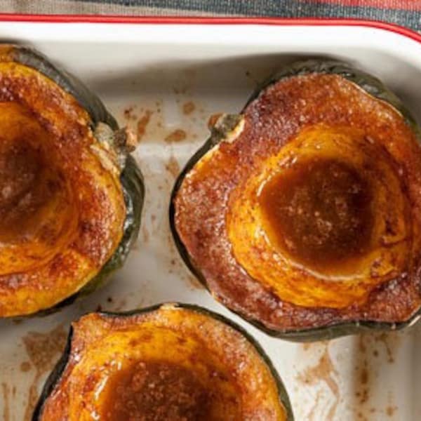 Baked Acorn Squash with Brown Sugar and Butter Recipe - Digital PDF Download