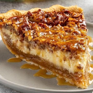 Pecan Cheesecake Pie Recipe - Digital PDF Download