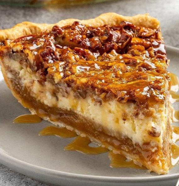Ms Judy's Pecan Cheesecake Pie Recipe - Digital PDF Download