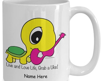 Turtle ukulele mug