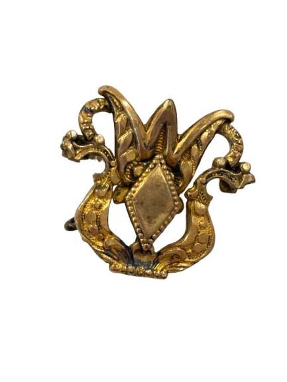 Vintage Brass Decorative Watch Pin
