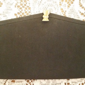 Vintage Black Evening Handbag Clutch or Handle