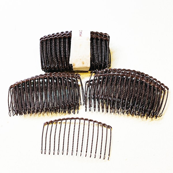 Vintage Lot of Hair Combs Made in Japan