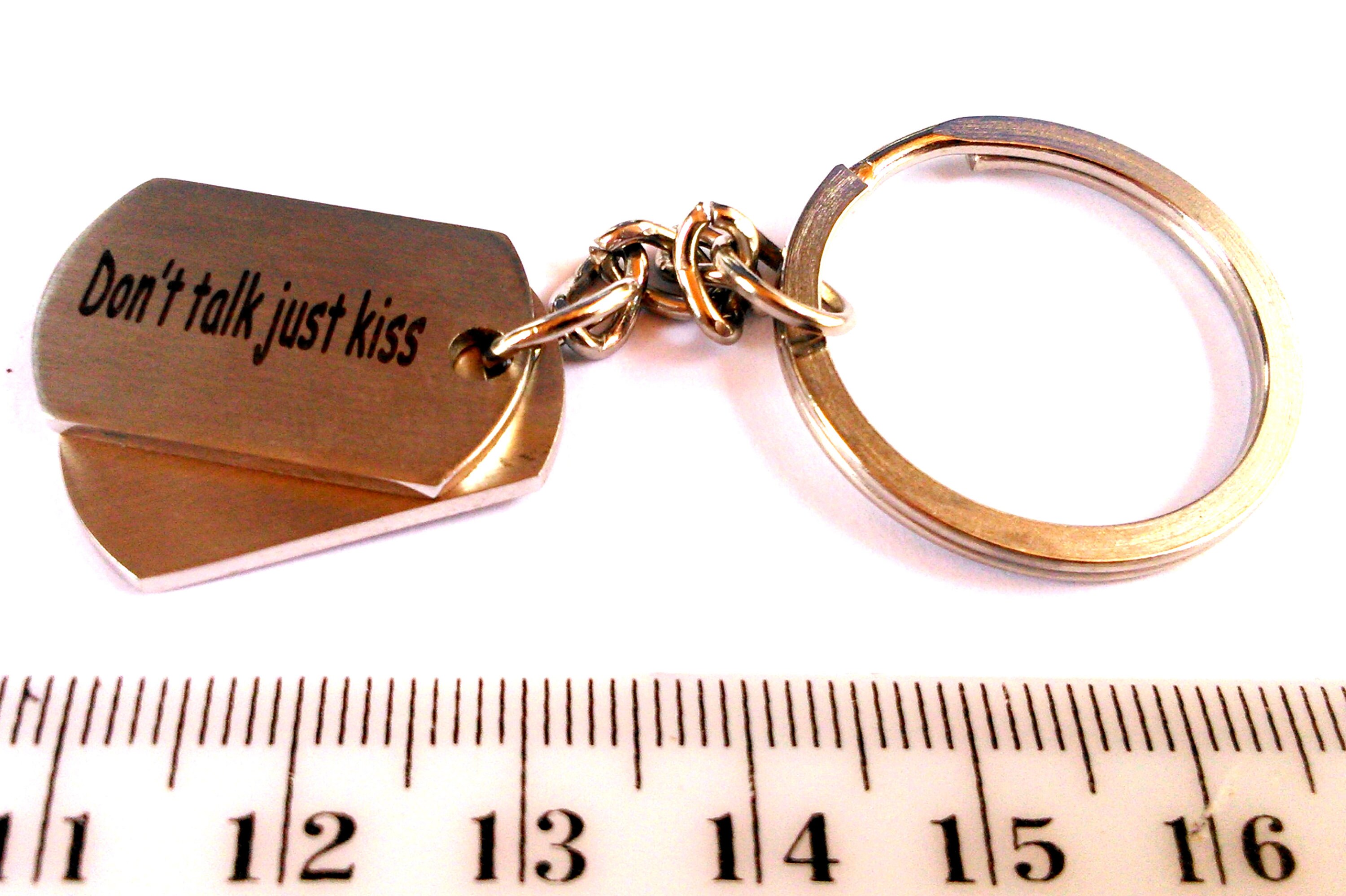 Accessories key ring Tag keychain stainless steel laser Etsy