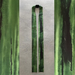 Modern Green Clergy Stole for Ordinary Time - G29