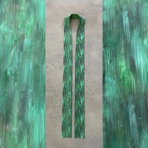 Modern Green Clergy Stole for Ordinary Time - G18