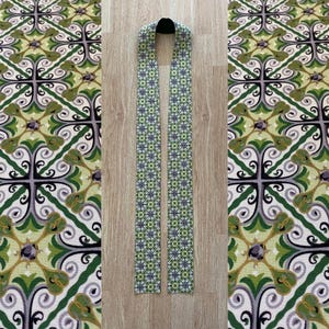 Modern Green Clergy Stole for Ordinary Time - G7