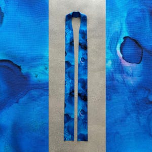 Modern Blue Clergy Stole for Advent - B30