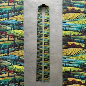 Modern Green Clergy Stole for Ordinary Time - G34
