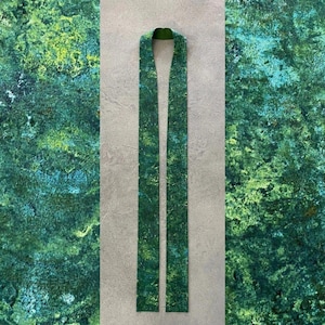 Modern Green Clergy Stole for Ordinary Time - G3
