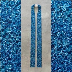 Modern Blue Clergy Stole for Advent - B26