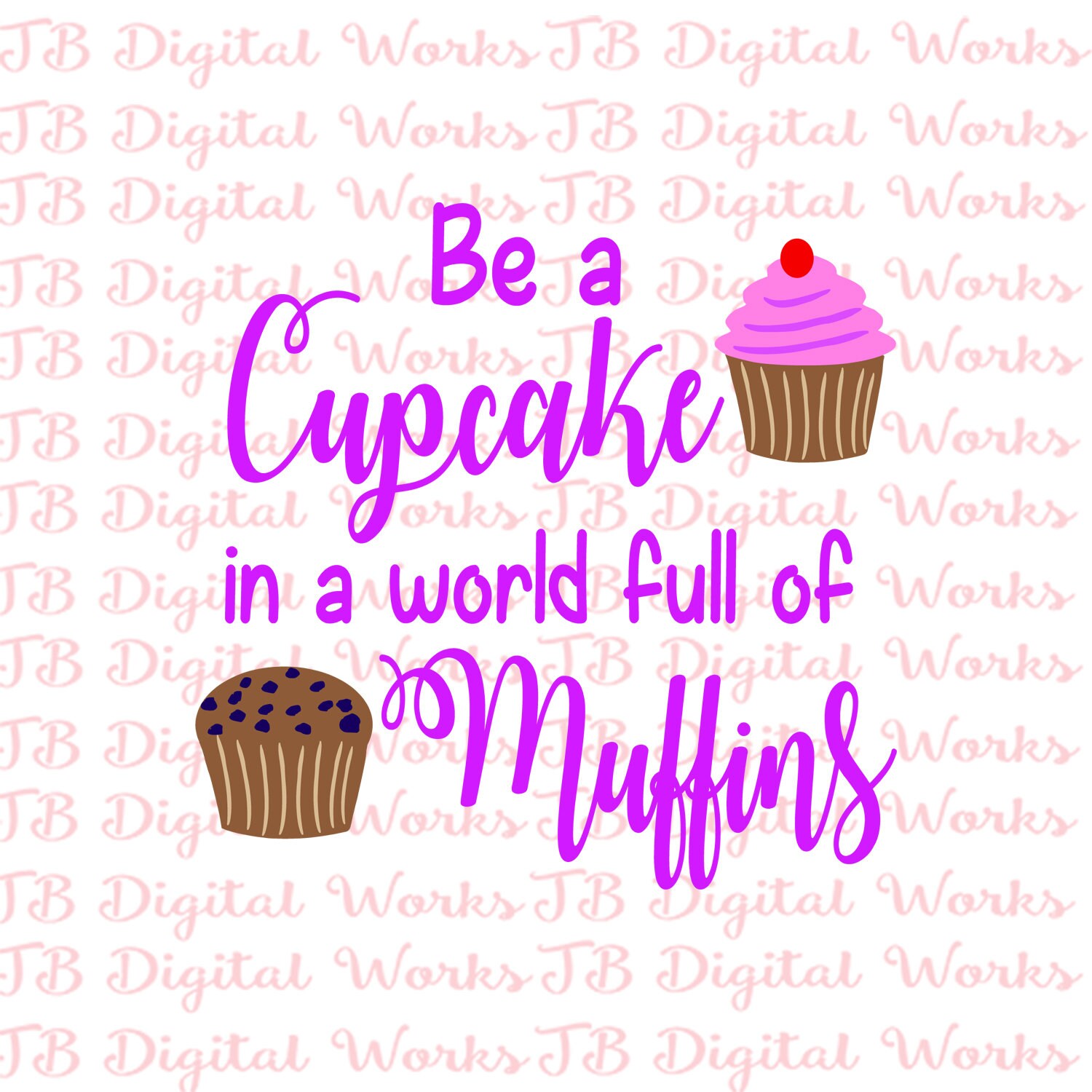 Be A Cupcake World Of Muffins Kitchen Decor Bakery Decor Etsy
