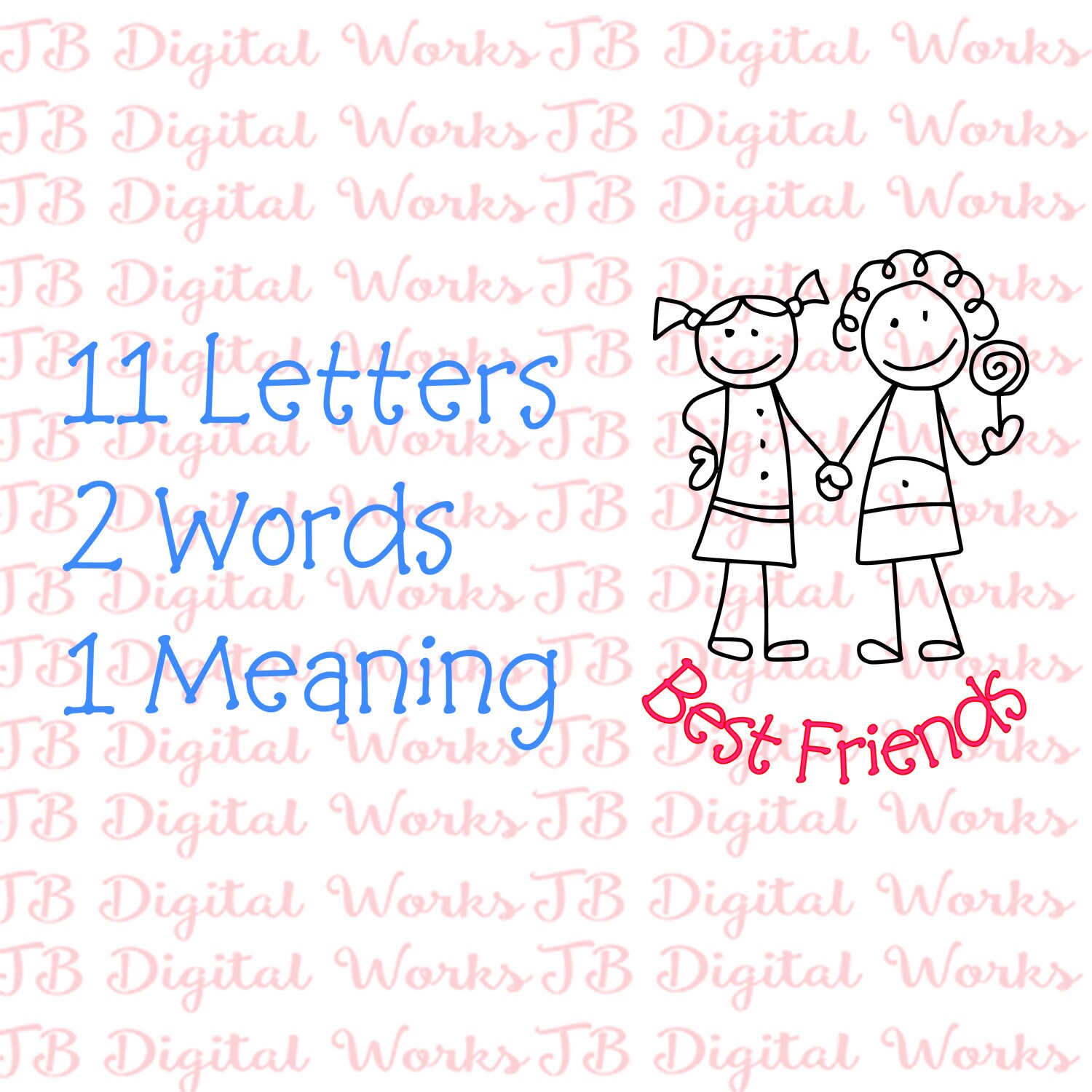 Download Best Friend Svg Stick Figure Svg Bff Design Best Friend Etsy