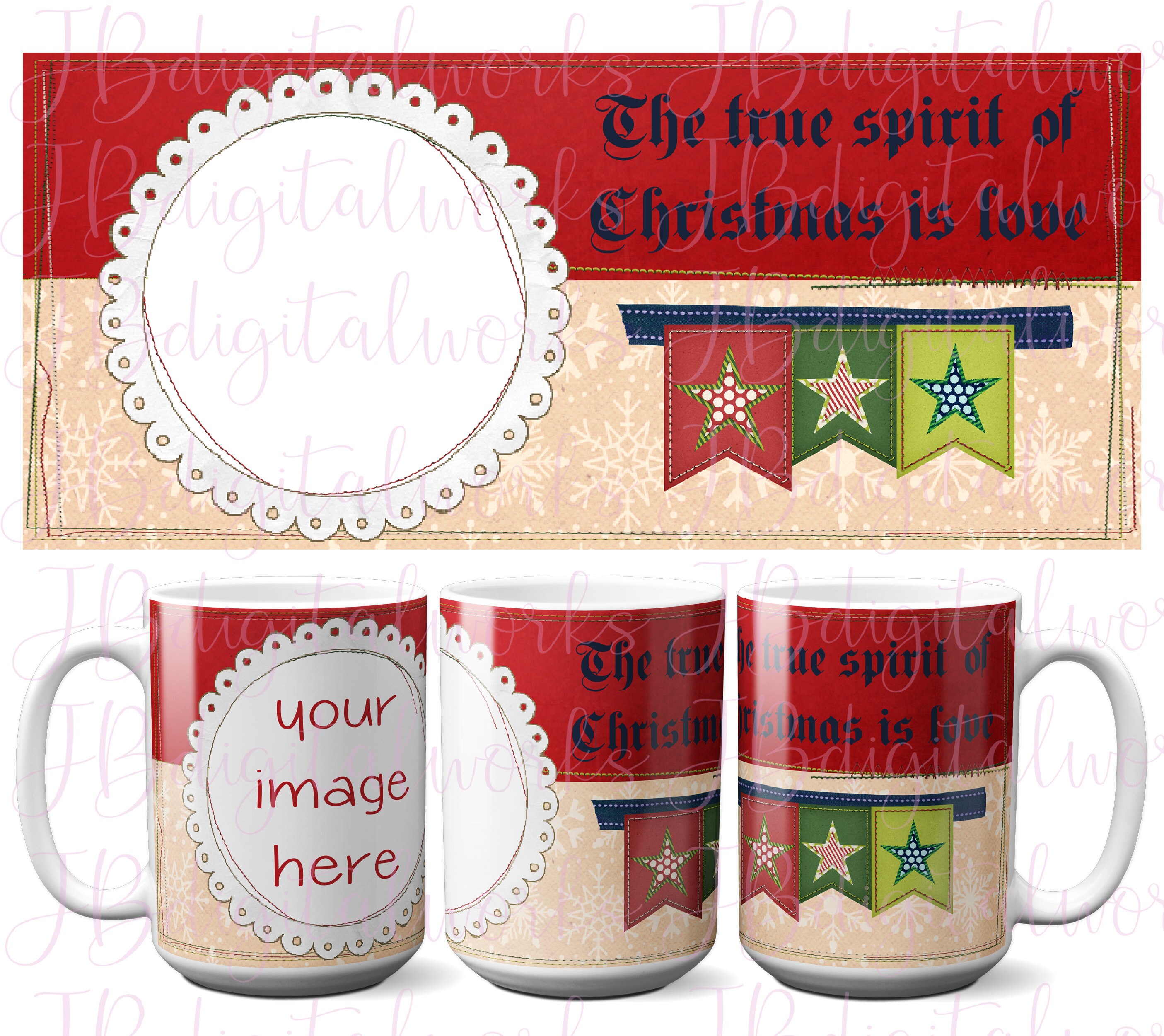 christmas mug sublimation designs