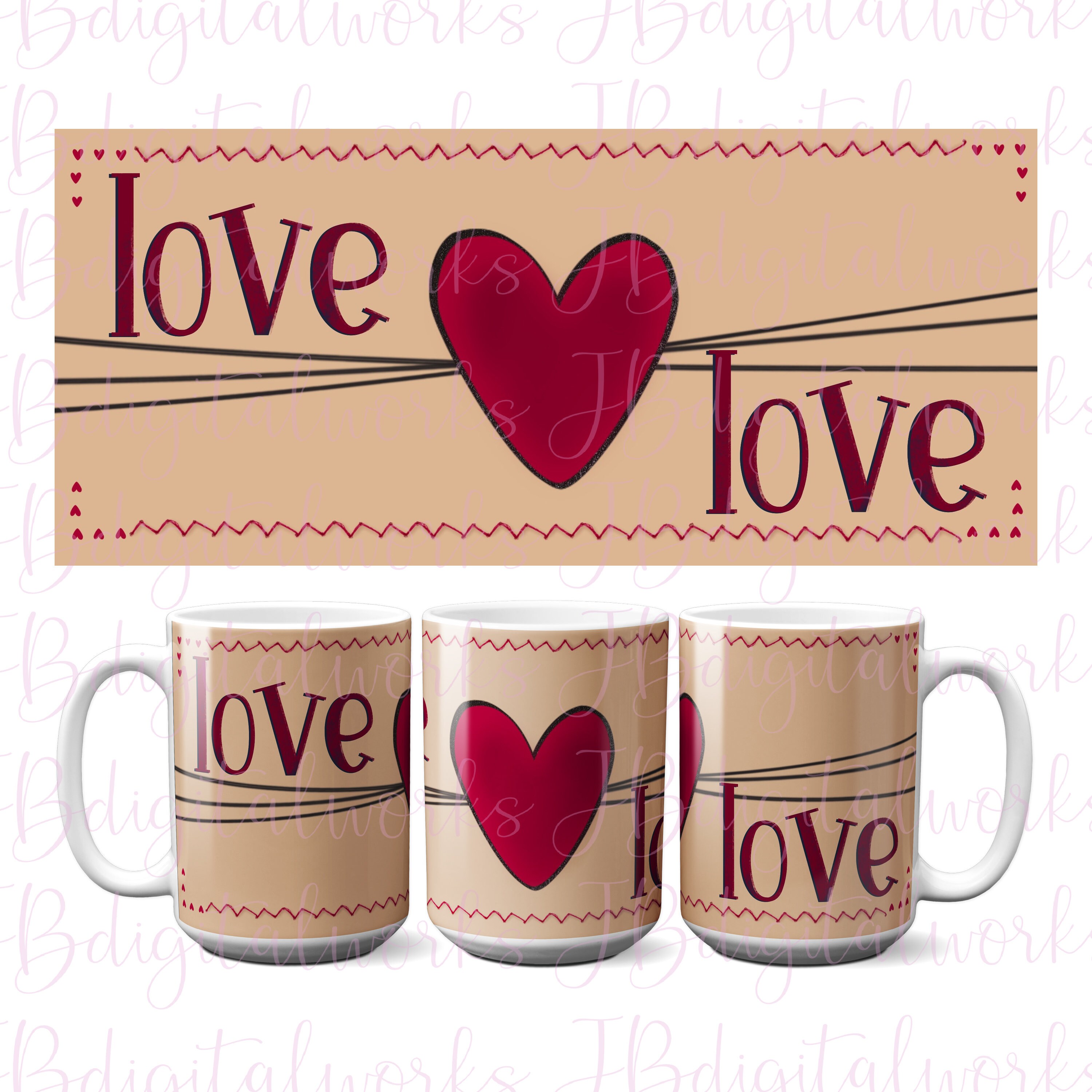 Mug Templates Valentine design Wedding Mug Love Sublimation Etsy