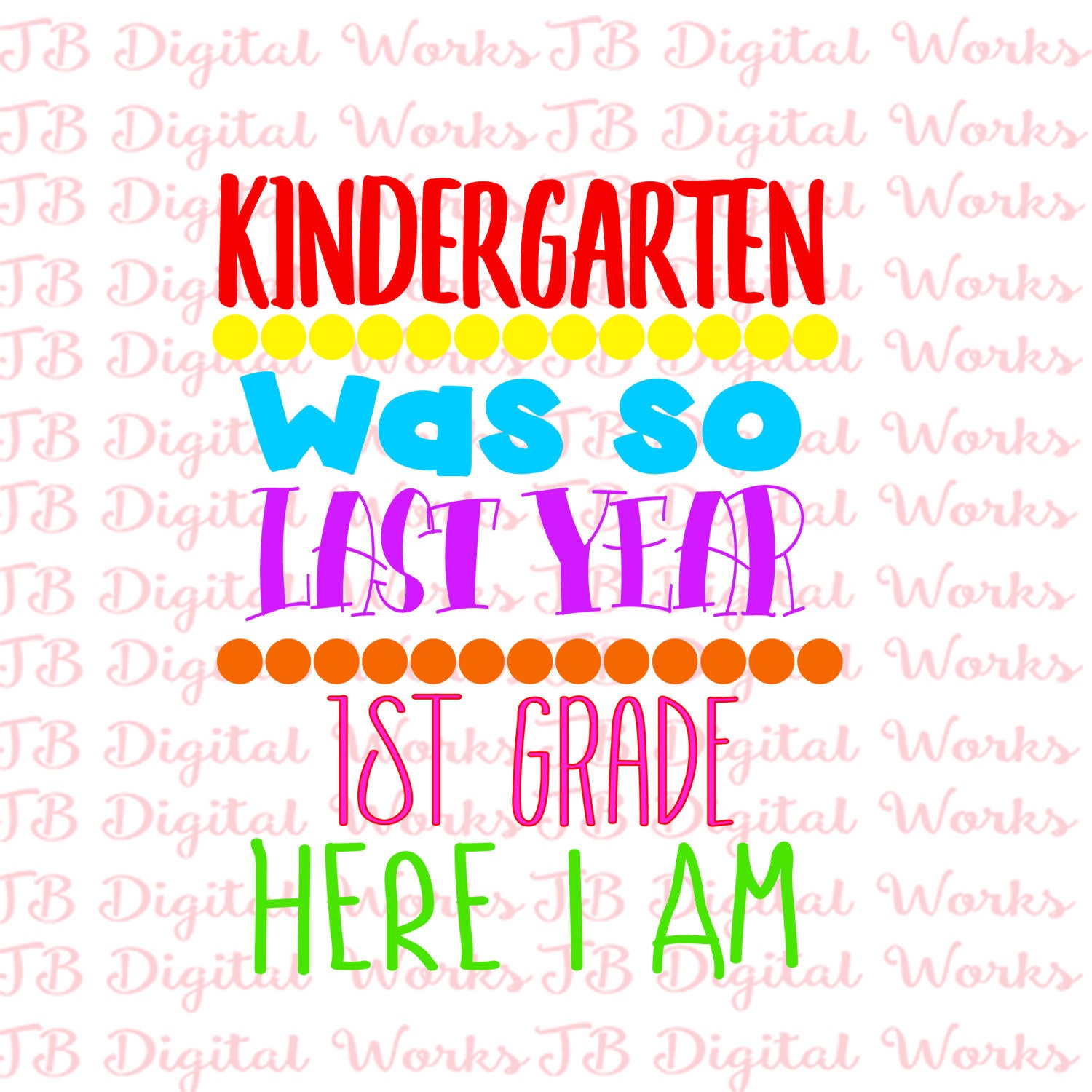 Back to School Kindergarten so Last Year Trendy Back 2 - Etsy
