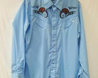 Vintage Levis Western Pearl Snap Shirt 