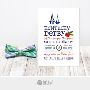 Kentucky Derby Party Invitation.  Twin Spires Invite. Derby Party Invite. Horse Party Invitation. Horse Race Party. printed or digital