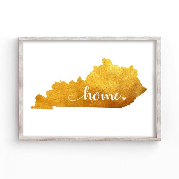 Kentucky Home Art. 8 x 10 & 5 x 7 print. Kentucky Derby Printables. KY love. Derby Party. Hostess Gift. KY Birthday Gift. DIY