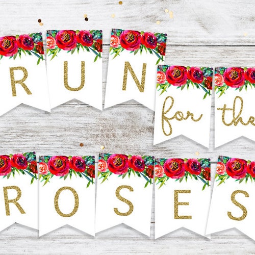 Kentucky Derby Banner. Derby Banner. Roses. Derby Party - Etsy
